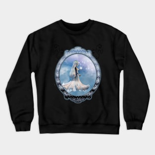 Cute ittle fairy with butterflies Crewneck Sweatshirt